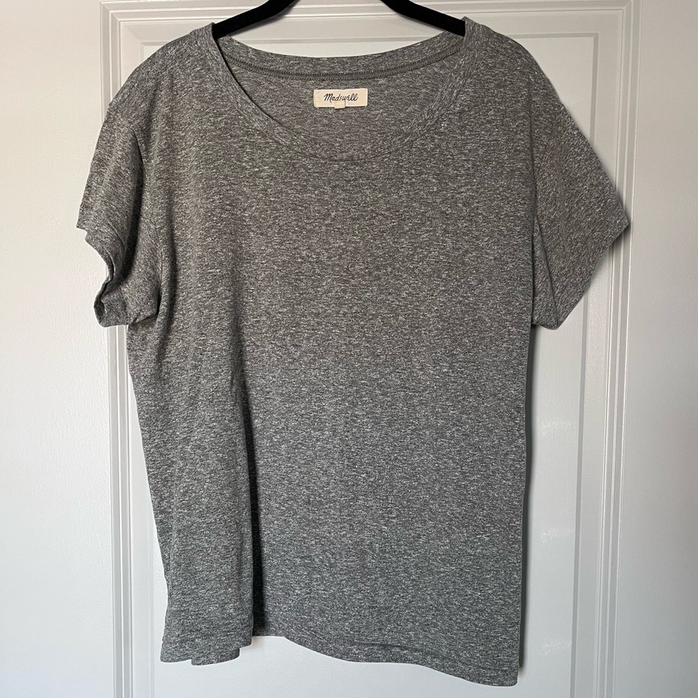 Madewell Heathered Gray Boyfriend Tee